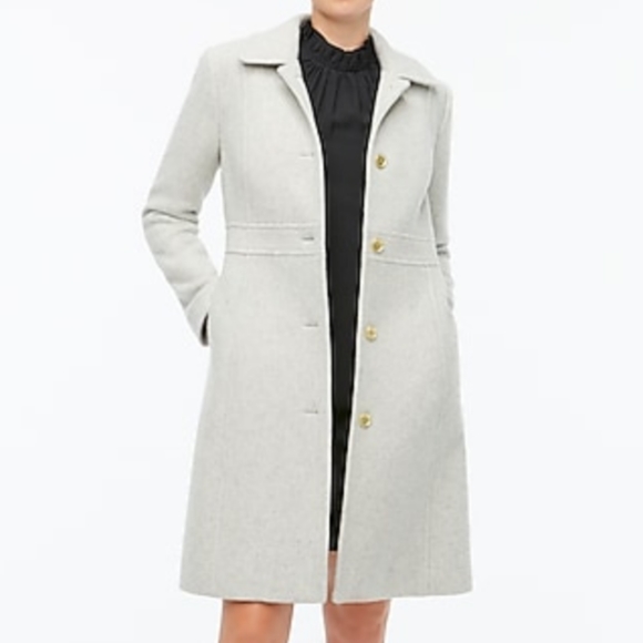 j crew factory wool blend lady coat